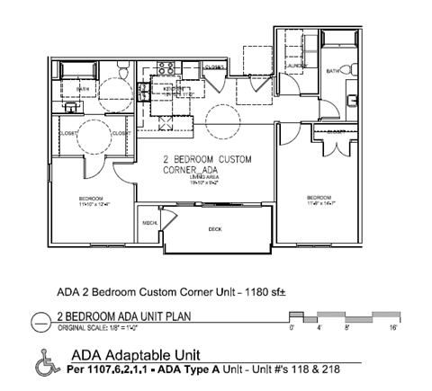 Norway ADA Floor Plan at Cedar Green, Minnesota, 55434